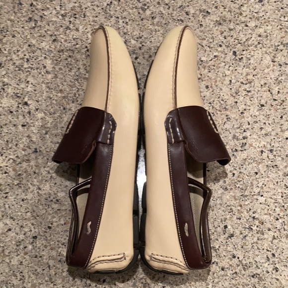 $849.00 !! PRADA MEN'S LUXURY COMBO COLOR LEATHER LOAFERS SHOES MARKED SIZE 10.5 - Picture 6 of 14